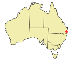 Brisbane location map