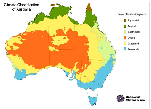 World Climate  on Australia Climate Map