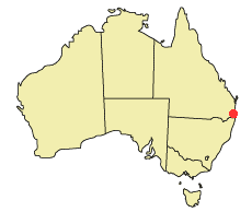 Gold Coast location map