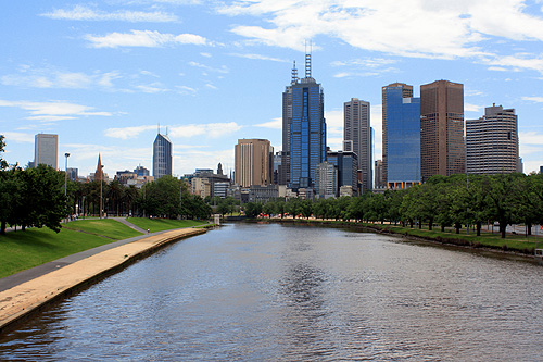 Melbourne Skyline & Yarra River photo