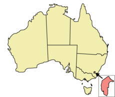Australian Capital Territory location map