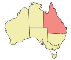 Queensland location map