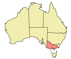 Victoria location map