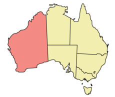 Western Australia location map