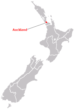 Auckland location map