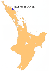 Bay of Islands location map