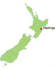 Hastings location map