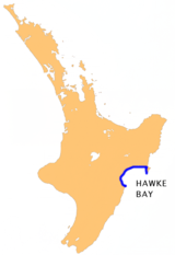 Hawke Bay location map