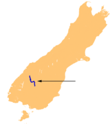 Lake Wakatipu location map