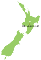 Mt Ngauruhoe location map