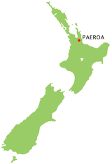 Paeroa location map
