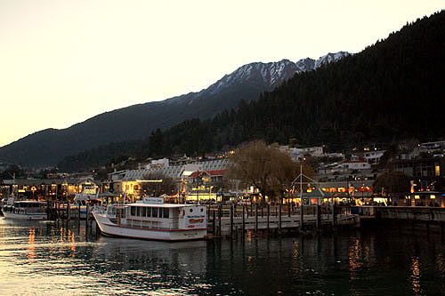 Lake Front Sunset in Queenstown  photo
