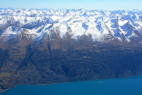 Lake Wakatipu and Southern Alps photo