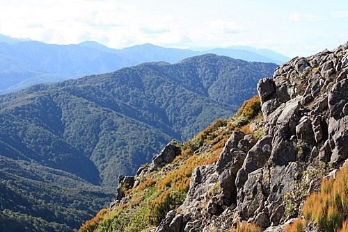 Snow capped Tararua Range photo