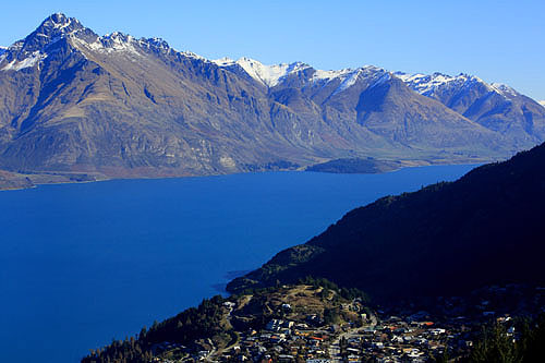 Suburbia and Lake Wakatipu photo
