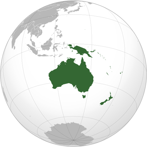 Map Of Oceania And Australia. Oceania Location Map