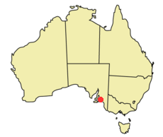 Adelaide location map