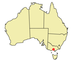 Melbourne location map