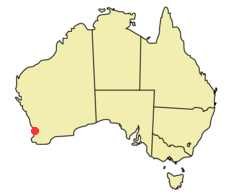 Perth location map