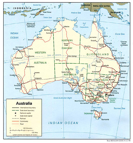 political map of australia Political Map Of Australia