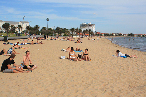 St Kilda Beach - Port Phillip Bay photo