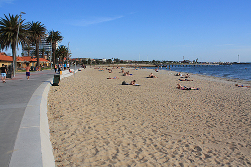 St Kilda Beach Port Phillip Bay photo