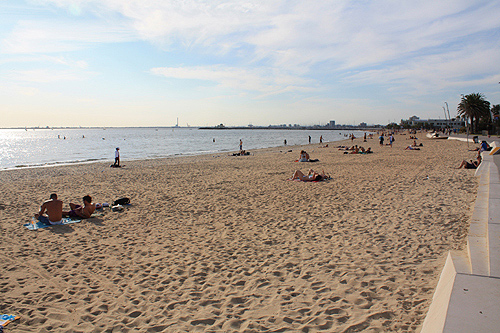 St Kilda Beach Port Phillip Bay photo