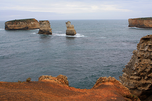 Limestone Rock Stacks & Coastline photo