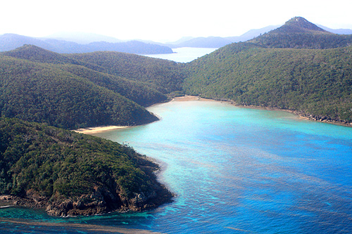 Aerial View of Whitsundays photo