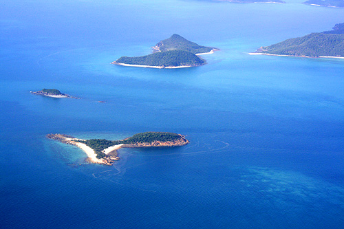 Aerial View of Small Islands photo