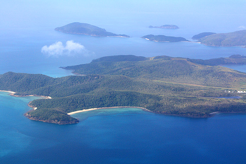 Aerial View of Lindeman Island photo