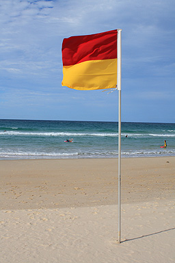 Red and Yellow Patrol Flag photo