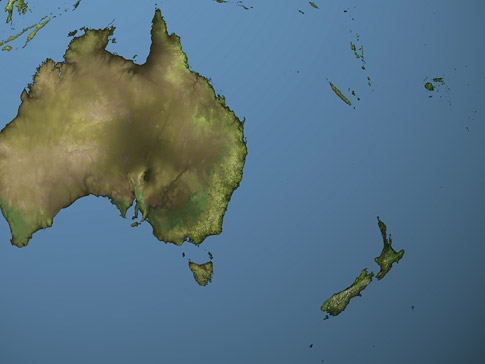 Australasia map