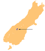 Lake Hawea location map