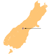 Lake Tekapo location map