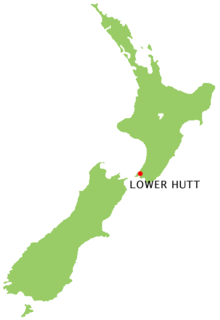 Lower Hutt location map