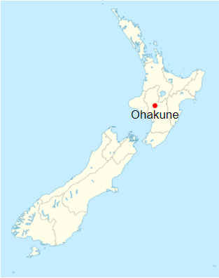 Ohakune Location Map