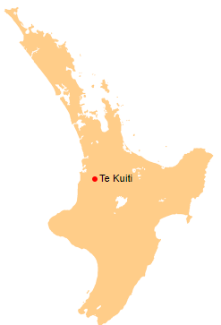 Te Kuiti Location Map