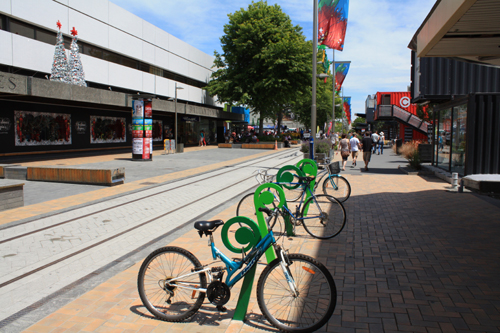 Bicycle Stand Christchurch City Mall photo