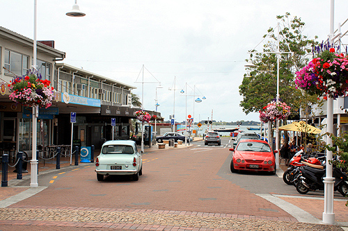 Wharf Street and Port of Tauranga photo