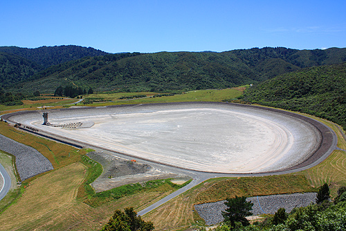 Drained Reservoir Pool at Te Marua photo