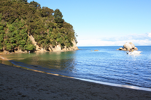 Beach at Split Apple Rock photo