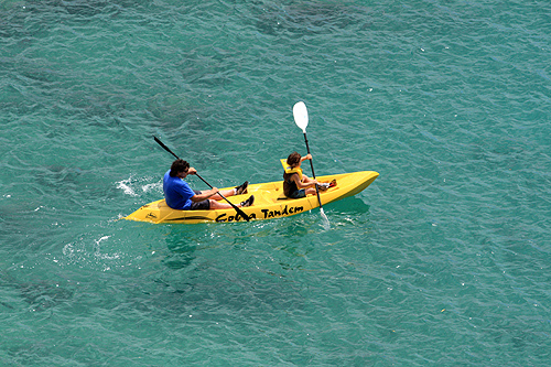 Kayaker in Abel Tasman photo