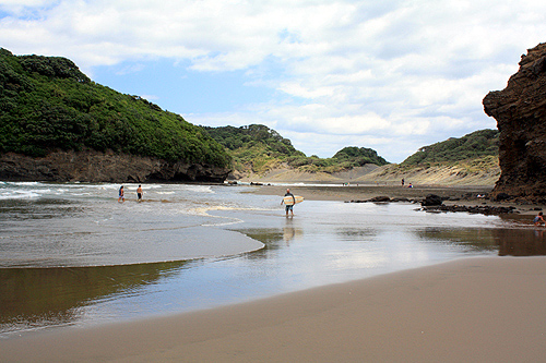 Waitakere Bay at Bethells Beach photo