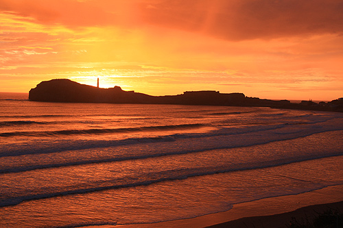 Sunset at Castlepoint photo