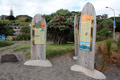 Surfboards at Piha photo