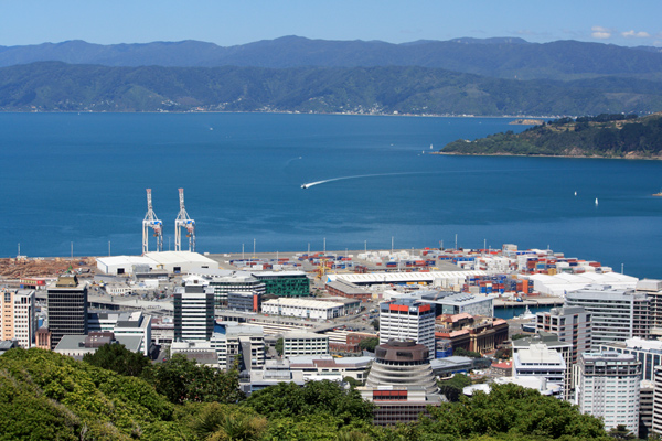 Wellington Harbour and Thorndon photo