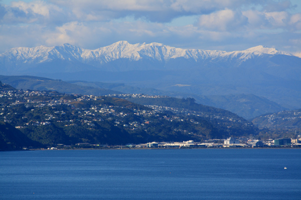 Wellington Harbour & Tararua Range photo