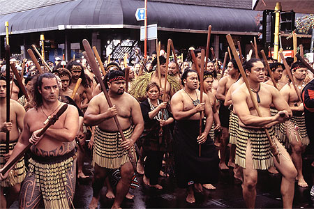 Maori Protestors photo