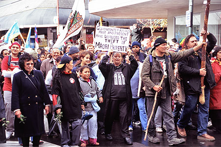 Maori Protestors photo